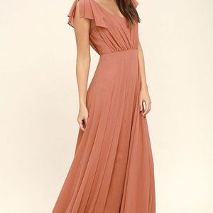 Bridesmaid/ Maternity shoot floor-length dress